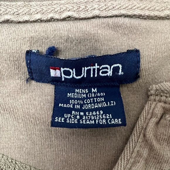 PURITAN Men's Brown Henley Shirt Size M - Picture 9 of 9